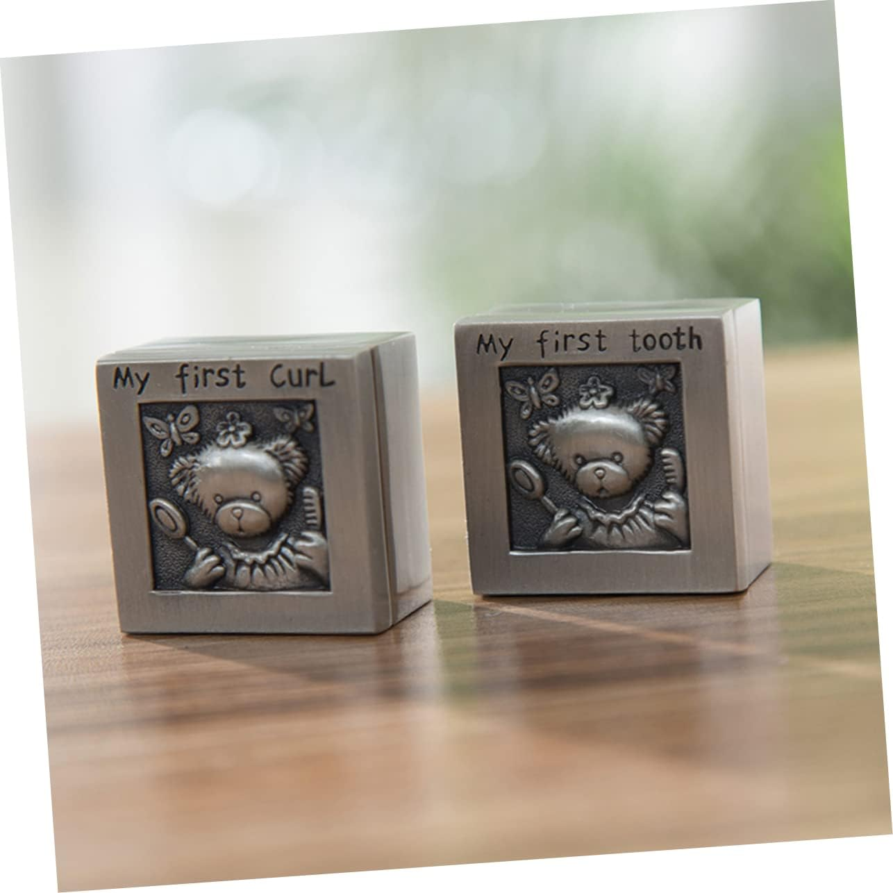 ERINGOGO Teeth Collection Box Fetal Hair Holder Cartoon Organizer Commemorative Case for Newborn Keepsake image number 3