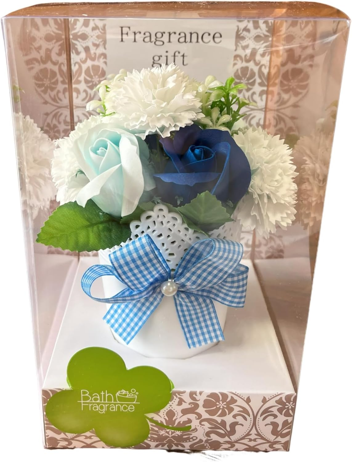 Q-FLA 751578 Soap Flower Fragrance Arrangement, S, Blue, Mother'S Day Gift image number 1
