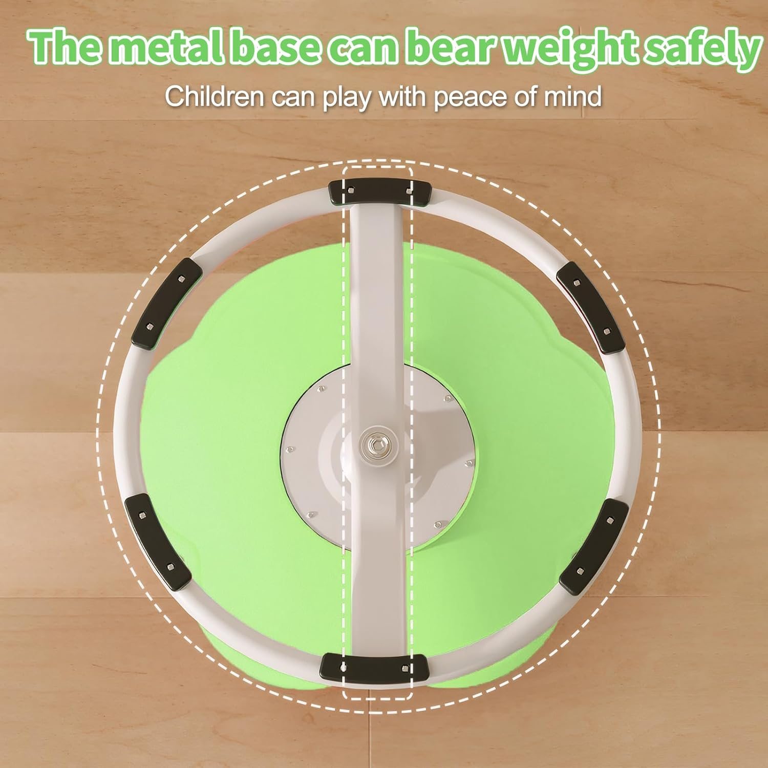 HOOMFIT Kids Spin Chair,Sensory Swivel Chair,Non Slip Balance Training Chairs,Kids Balance Toys for Body Coordination Training (Green) - Orange image number 2