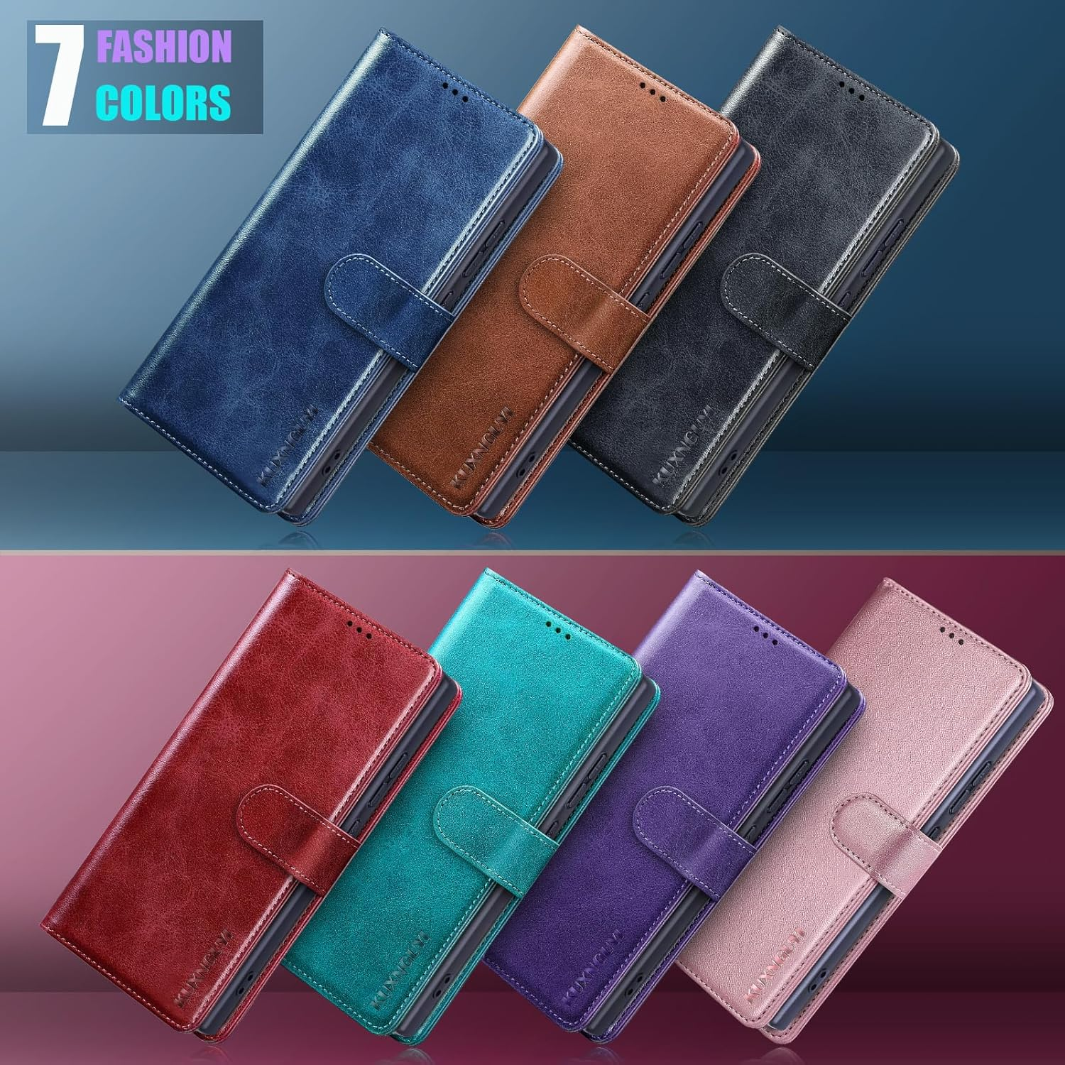 For Samsung Galaxy S25 Ultra Wallet Case with Credit Card Holder,Magnetic Flip PU Leather 25Ultra 5G S25Ultra Protective Cover Women Men for Samsung S25 Ultra Phone Case, Black image number 3