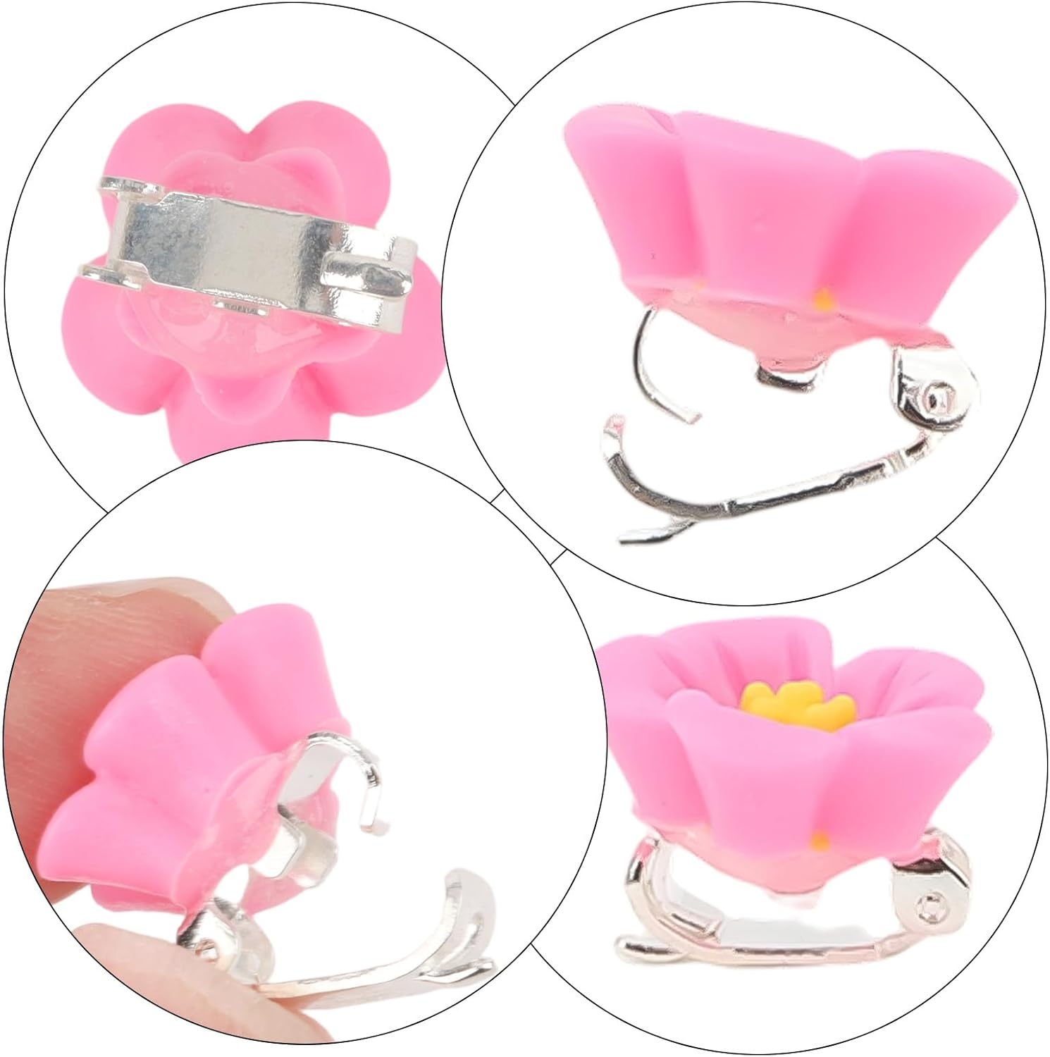 Bumlofa 20 Colourful Hair Clips Small Set: Hair Clip Flower for Girls, Perfect for Braids, Fringe & Hairstyles - Mini Flower Hair Clips for Children & Teenagers image number 1