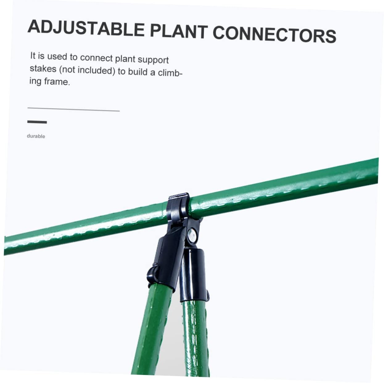 10Pcs Connection Tube Connectors Gardening Bracket Connectors Degrees Clips for Plant Supports image number 3