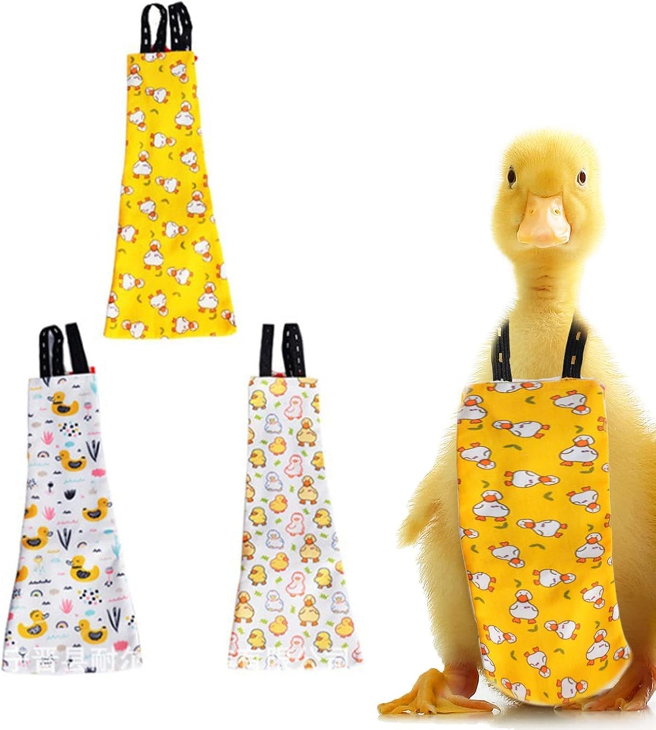 Duck Diapers for Pet Ducks - Reusable Farm Pet Diapers for Duckling - Duckling Diapers Chicken Clothes Poultry Diapers | Washable Leak Proof Duck Diapers for Hens Poultry Duck image number 3