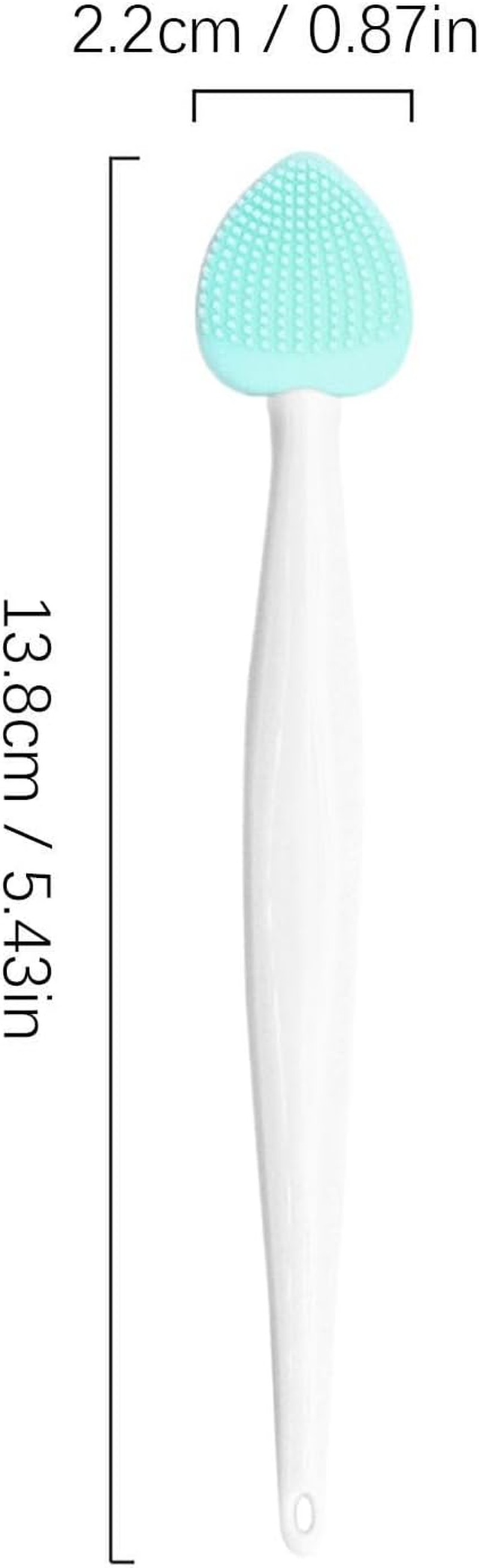 Pore Scrubber, Handheld Silicone Pore Cleaning Brush, Double-Sided Nose Cleansing Fine Brush for Women - Pink image number 3