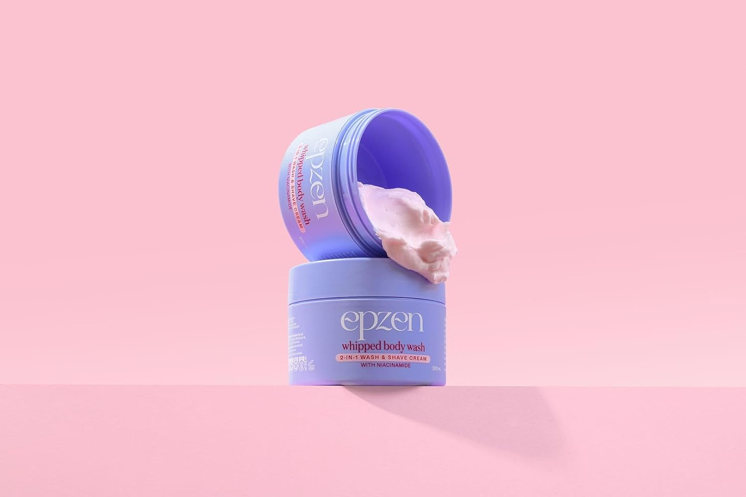 Epzen Whipped Body Wash Marshmallow - Organic Shower Gel with Meringue Texture, Candy-Sweet Fragrance - Luxurious Lather Shea Butter, Niacinamide, Soothing Shave Cream - 200Ml image number 3