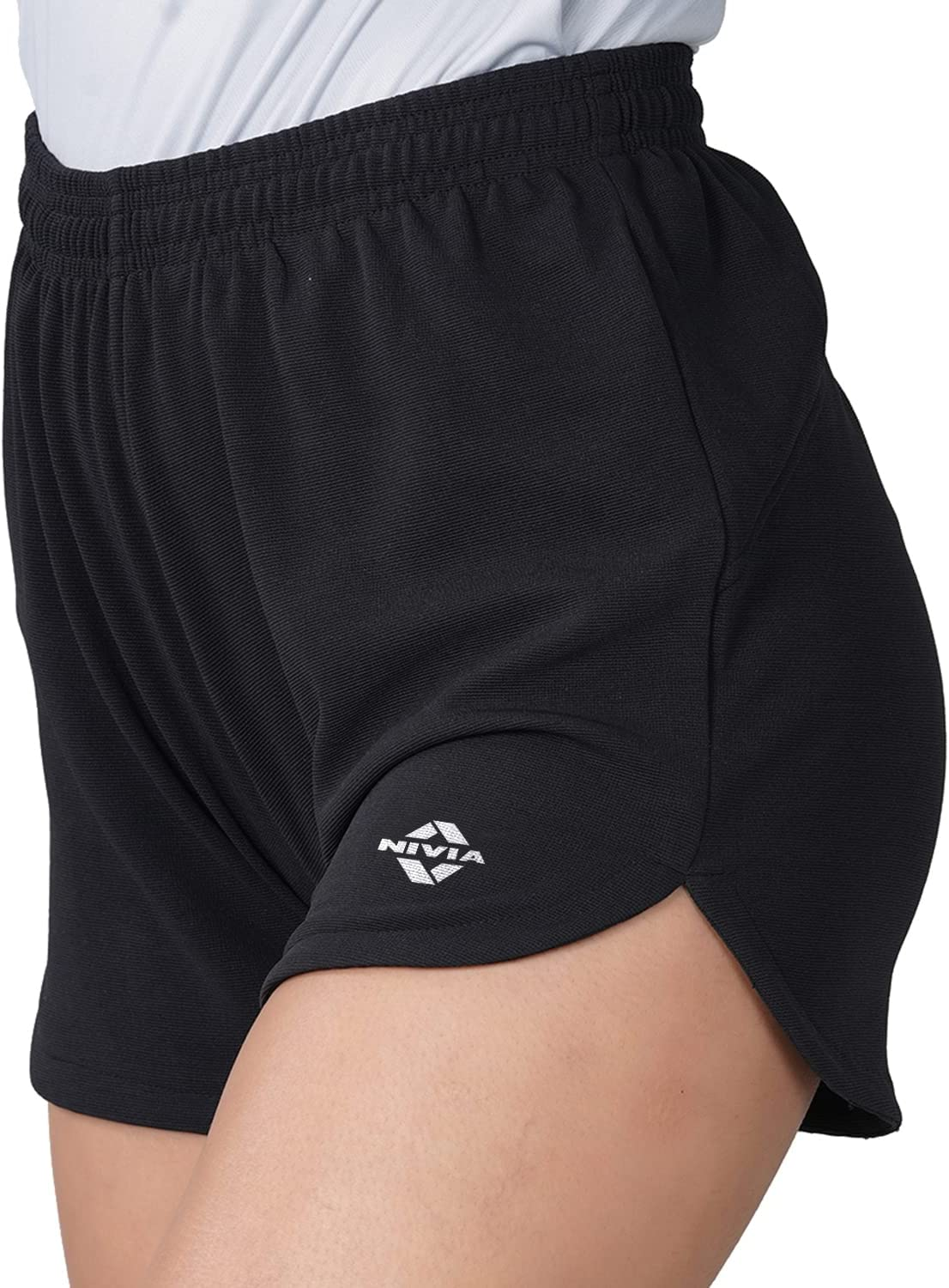 Nivia Sporty - 6 Shorts for Unisex (Black, XL) | Light Weight | Comfortable | Stylish | Casual | Gym | Running image number 2