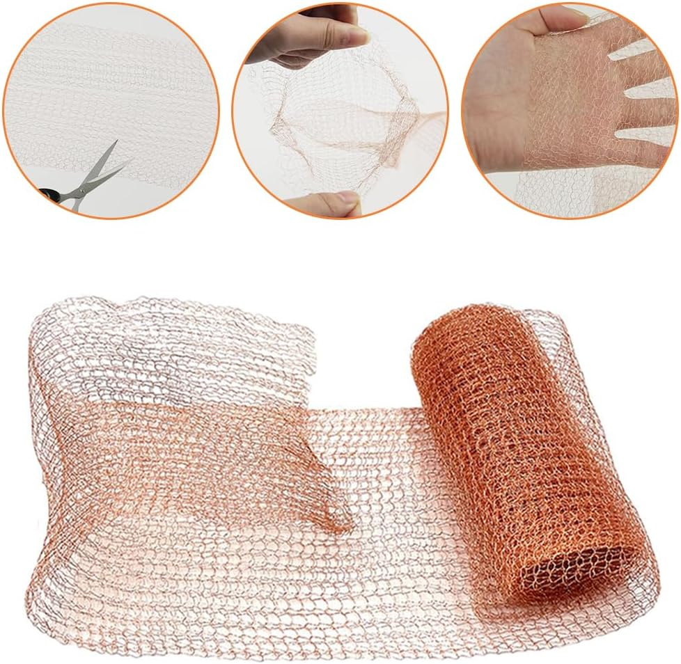 Garden Net/Copper Mesh,Protective Net & Fence Copper Wire,Rustproof Mesh for Pest Control in the Home,Garden and Bird Control（10M） image number 5