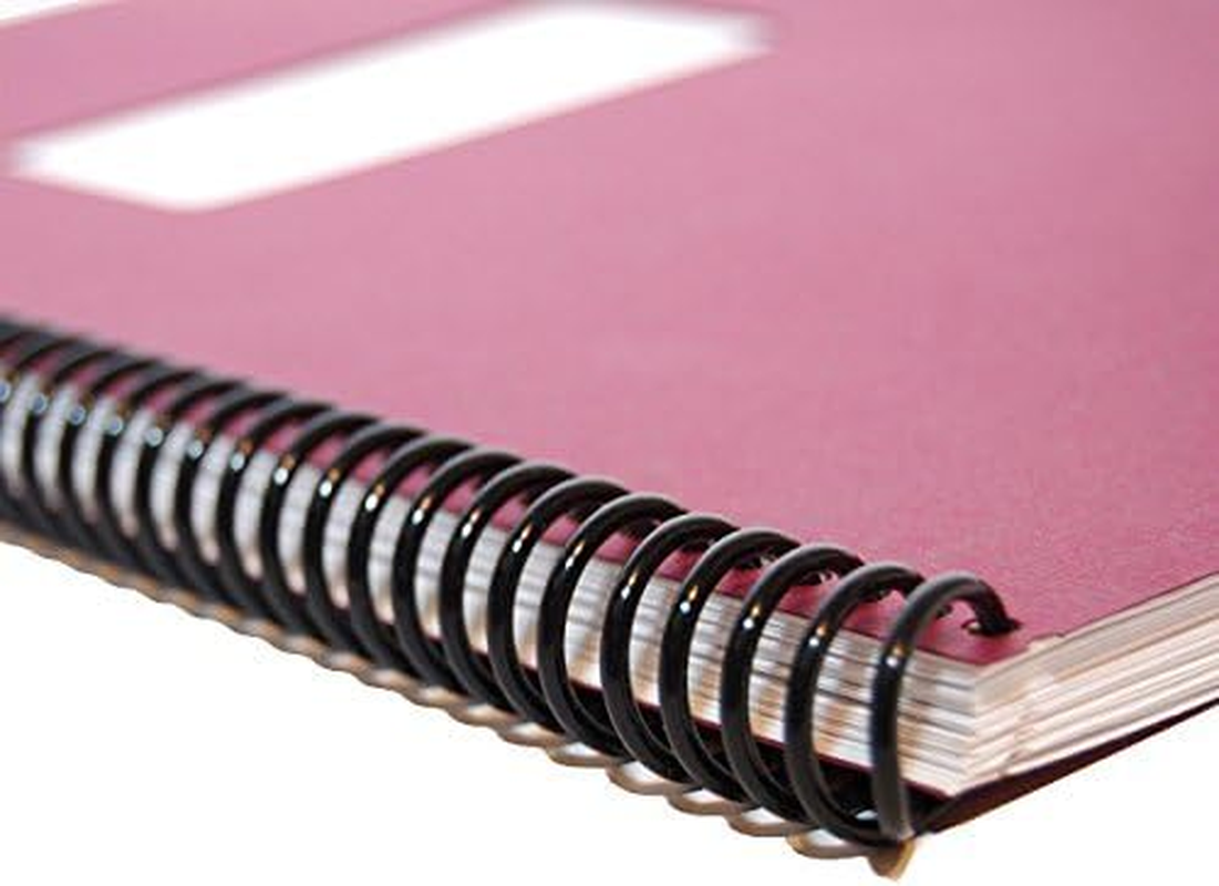 6Mm Plastic Spiral Binding Coils - 4:1 Pitch Black (Box of 100) image number 1