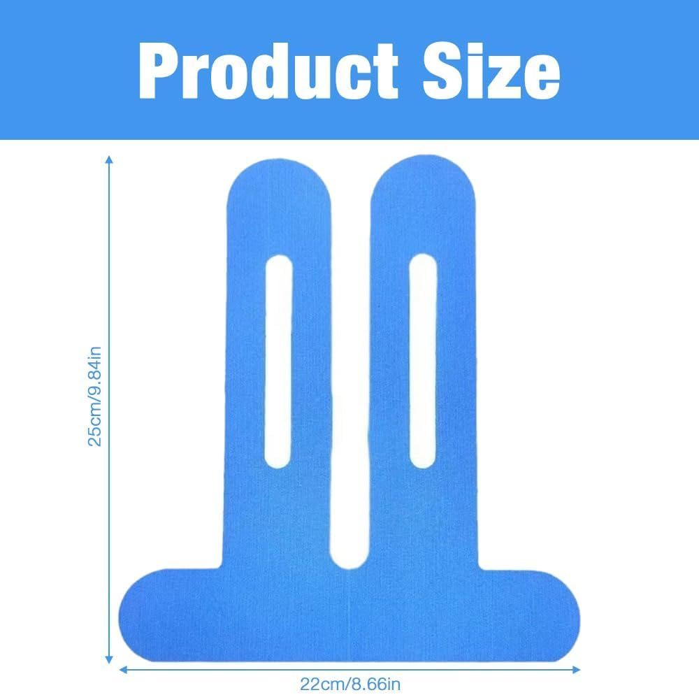 Precut Kinesiology Tape for Knees, 10 Pcs Knee Support & Stability Skin-Friendly Waterproof Physio Kinesiotapes, Knee Pain Relief Athletic Tape, Elastic Breathable Hypoallergenic Latex-Free Sport Tape