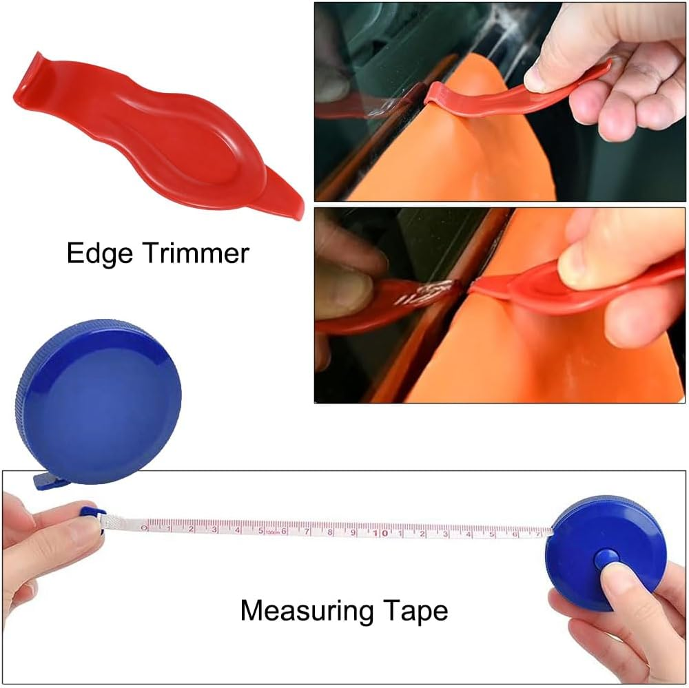 20 Pieces Vehicle Vinyl Wrap Tool Kit Car Wrap Kit,Utility Knife Wrap Tools Vinyl Wrap Window Tint Film Tool Include Felt Squeegee, Safety Cutter for Car Wrapping image number 1