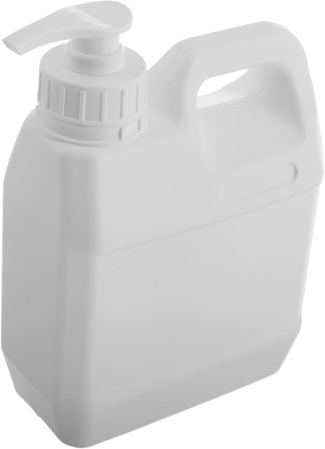 TINEASUR 1L Shampoo Dispenser Pump Bottle White Square Plastic Shampoo and Conditioner Container Pump for Travel and Home Bathroom