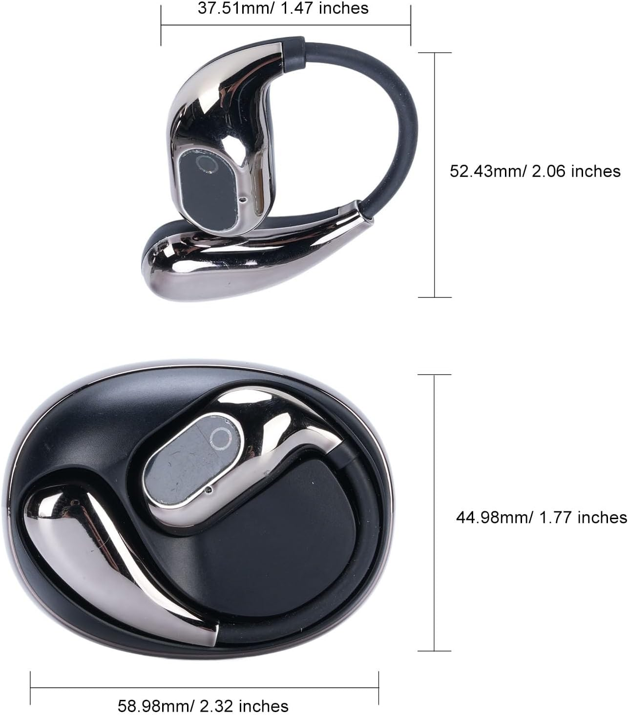 Jectse AI Translation Earbuds, Multifunctional Sound Transcription Image Real Time Chat Headphones, 138 Languages Powerful AI, Waterproof Long Battery Life image number 6