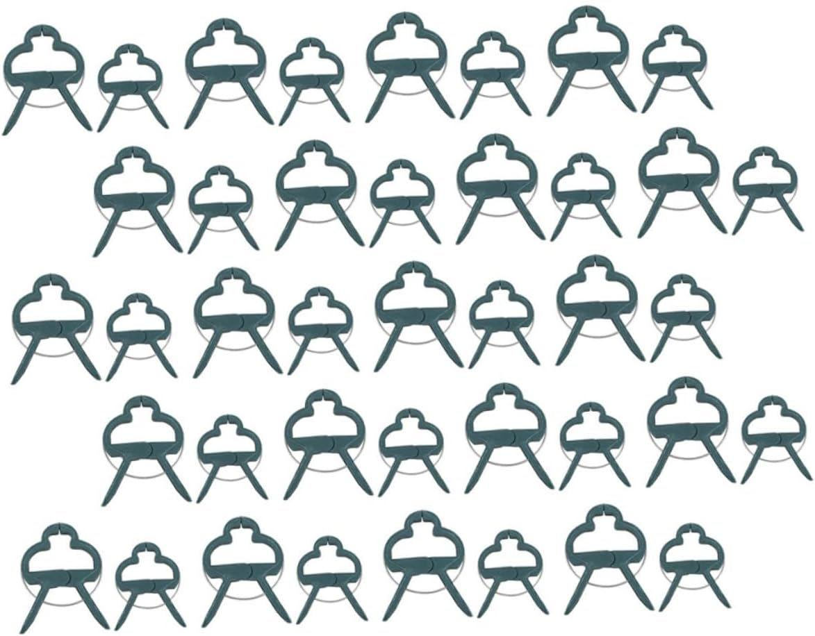 ROMISBABA 50Pcs Gardening Plant Clips Plant Support Clamps Indoor Outdoor Vine Climbing Grafting Gripper Clips image number 2