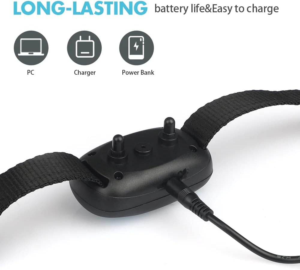 Pet-Tech Vibration-Only Bark Collar for Small-Breed Dogs - No Shock, Adjustable Strap, Lightweight, Water Resistant IPX5