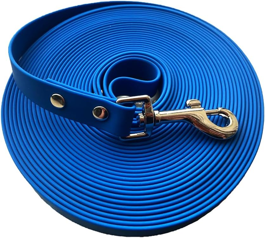 Waterproof Training Dog Leash | 300CM Standard Dog Leash Suitable for Training Small Medium Large Dogs | Easy to Clean Long Dog Leash with Recall Long Lead. (Orange, 300CM)