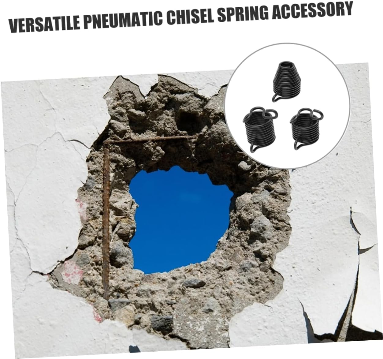 YOSADIER 6Pcs Spring Pneumatic Chisel Spring Retainer Replacement for Air Hammer Chisel Bits Tools Fits Smoothing Hammer and Garden Accessories image number 3