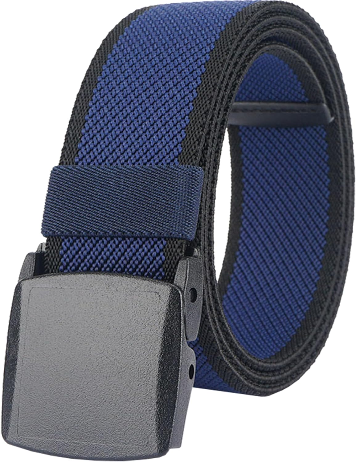 Lionvii Elastic Belts Men - Web Belt for Mens Durable Plastic Buckle for Work Travel - Adjustable Trim to Fit 28-45" Waist image number 1