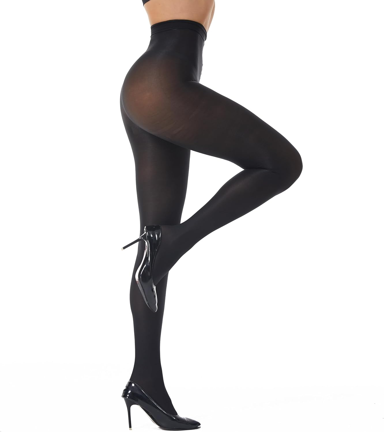 Frola Shaping Tights for Women 70D Shimmery Pantyhose Dance Tights for Ballet Footed Tights image number 4