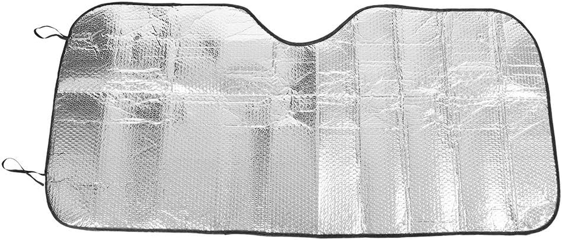 Pergar Windshield Visor, Windshield Sunshades, Windshield Sun Shade, Universal Large Silver Car Windscreen Windshield Sun Shade Heat Reflective Windshield Visor image number 2