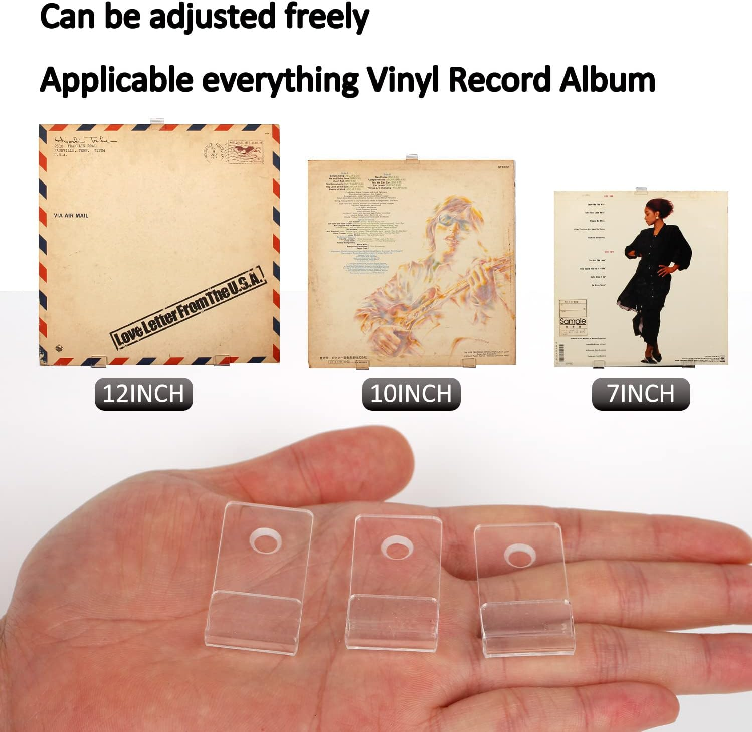 Vinyl Wall Mount, 30 Pack Clear Acrylic Album Holder Display Shelf - Display Your Daily Listening in Style image number 1