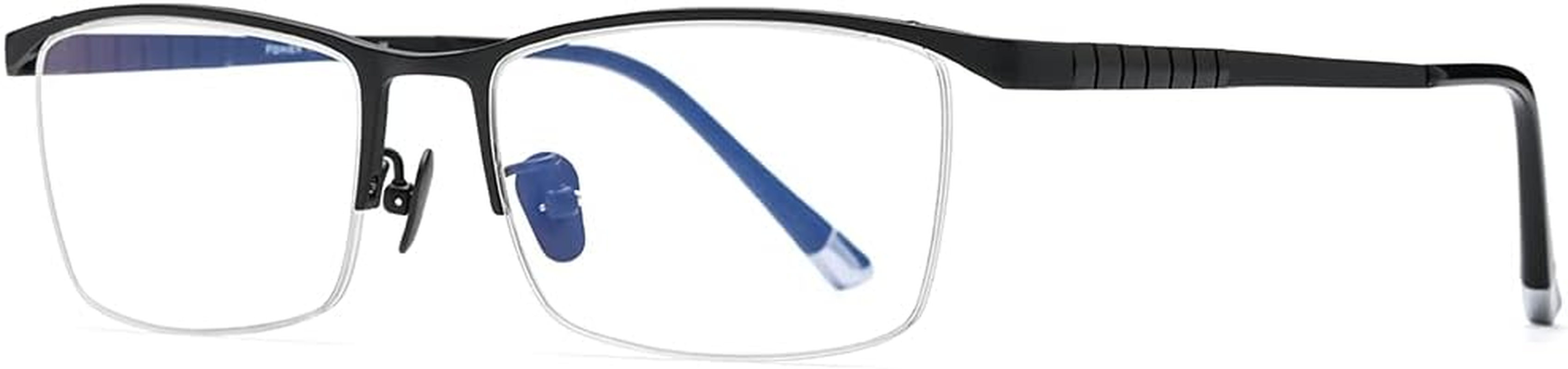 FONEX Titanium Glasses Frame for Men,Square Eyewear Full Optical Eyeglasses F85641 image number 6