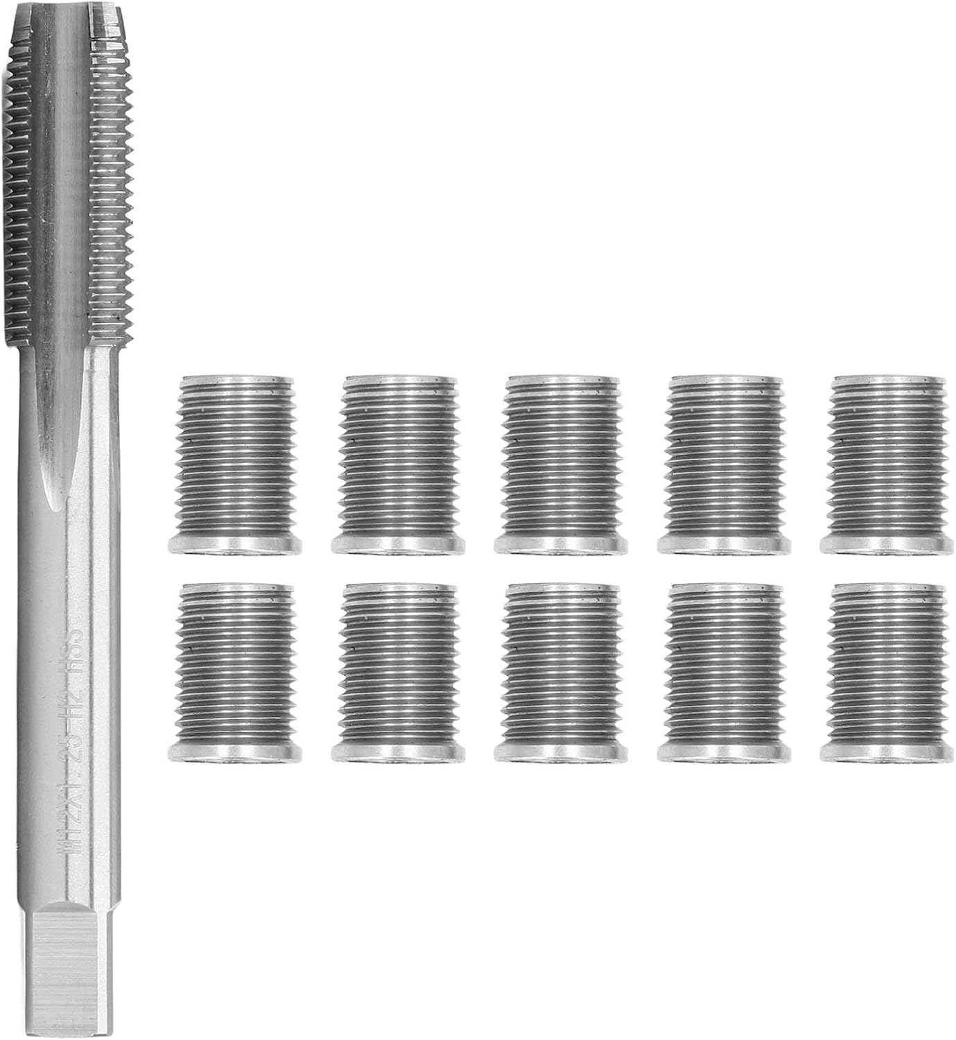 M12X1.25 Spark Plug Thread Repair Tool, Metric Manual Tap, Car Accessories, Hardware Kit with 10 Bolts M10X1.25 image number 2