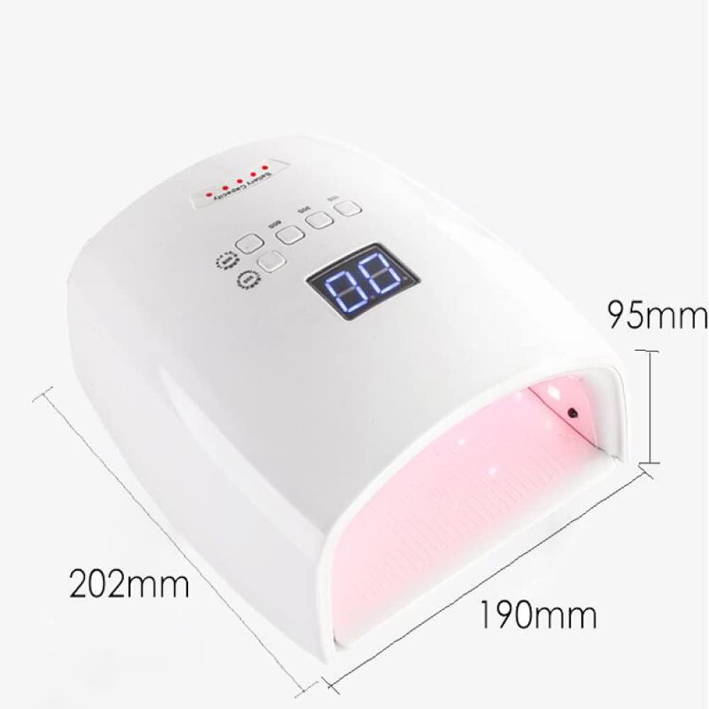 Nail Dryer Professional Nail Dryer 48W Rechargeable Nail Quick Dry Dryer for Nails Wireless Nail Uv Led Lamp Manicure Pedicure Nail Epuipment Nail Lamp image number 3