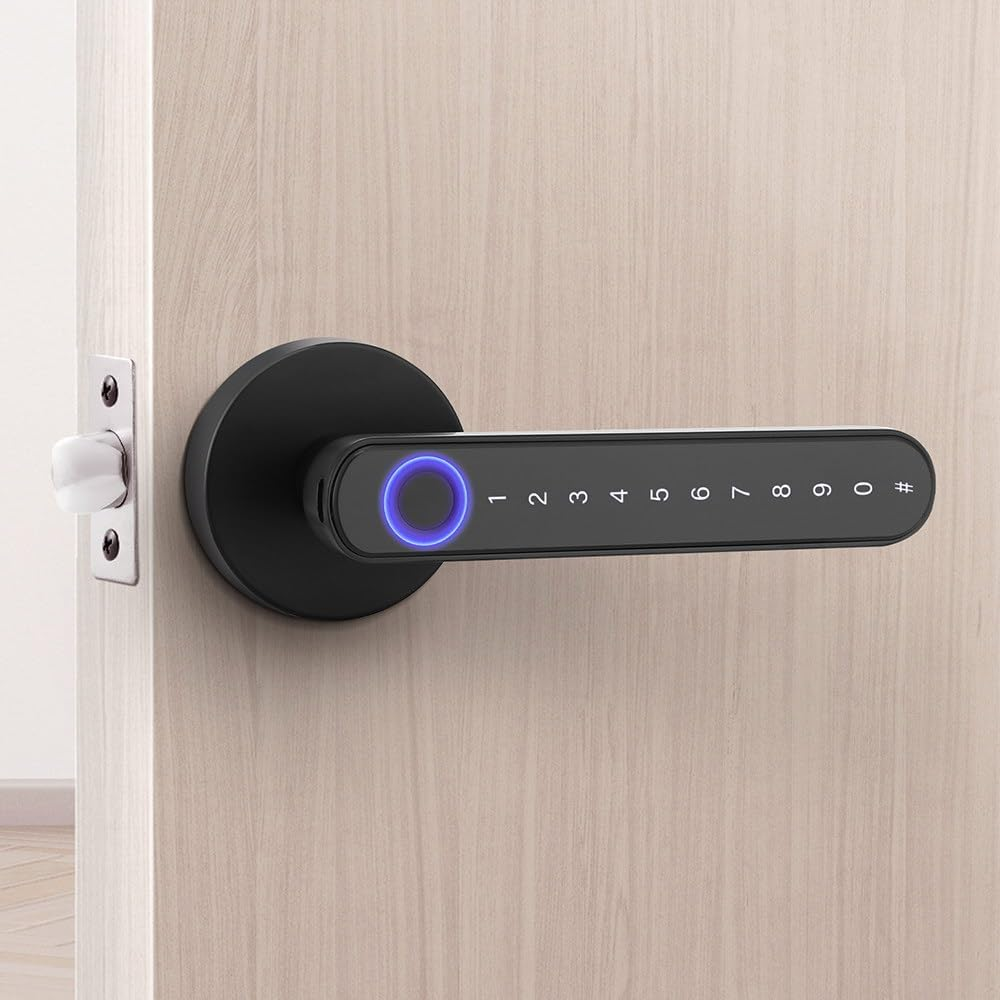Ul-Tech Fingerprint Door Lock Smart Electronic Handle Digital Password Key App image number 2