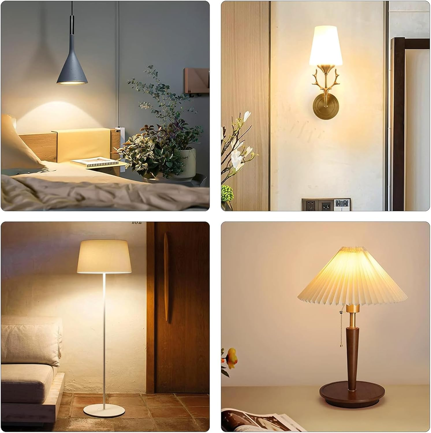 MATCHEASY E27 LED Corn Bulb 7W (75W Halogen Equivalent), Warm White 3000K, 950LM, CRI80, AC100-265V, Non-Dimmable Edison Screw Light Bulbs for Home Indoor Lighting, 2-Pack image number 3