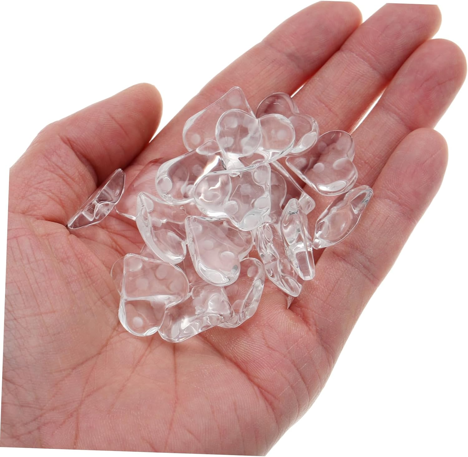 NOLITOY Nail Art Display Plates 20Pcs Heart Shape for Manicure Show Home Storage image number 1