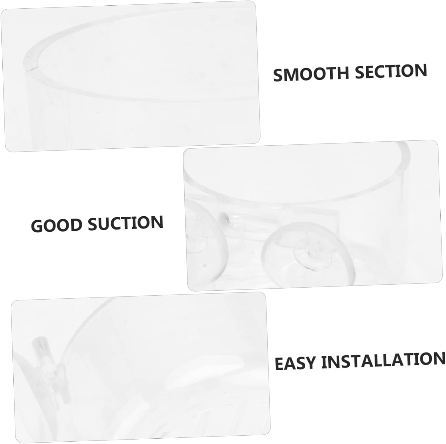 VILLFUL 2Pcs Acrylic Aquarium Feeding Cup Floating Fish Feeder Red Worms Food Holder Fish Tank Aquatic Supplies Automatic PET Feeder Equipment image number 1