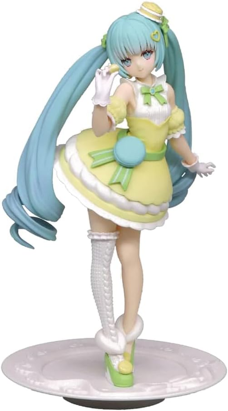 Furyu Hatsune Miku - Exceed Creative Sweetsweets Series Macaroon Lemon Color Ver. 22 Cm