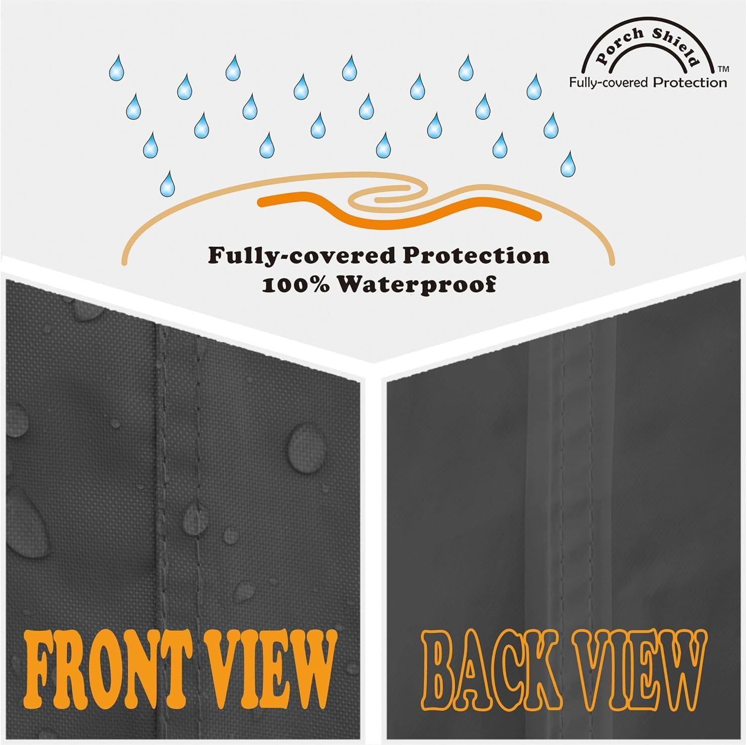 Liyquint Universal Generator Cover 65X51X51Cm, Heavy-Duty Waterproof & Dustproof Protect Cover with Uv-Resistant Coating, Outdoor Generator Sun Shade Cover for All Weather Protection (Black) image number 4