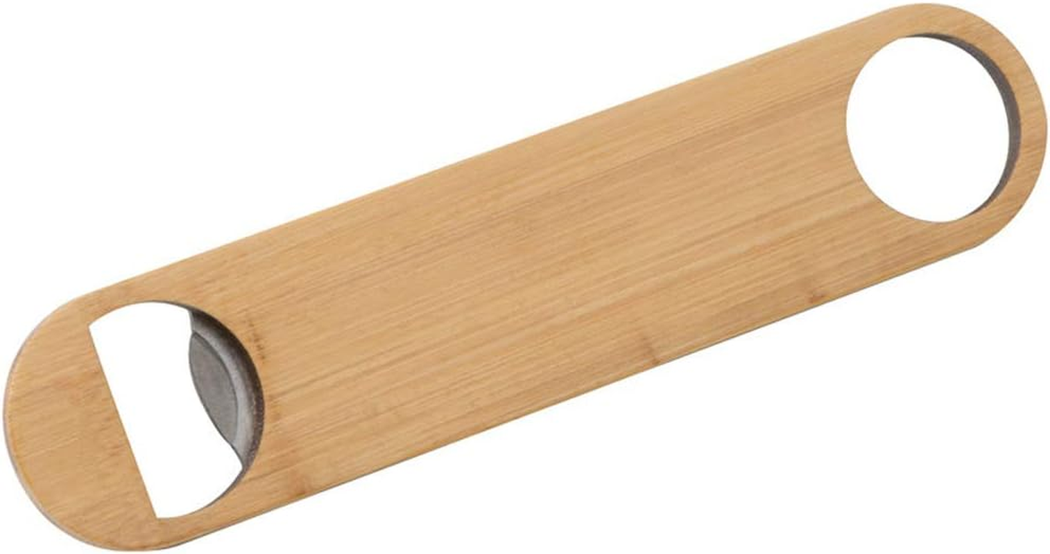 Notrash2003 Extra Gro&szlig;er Flaschen&ouml;ffner Aus Bambus Und Edelstahl Mit Bambus, Nachhaltig Und &Ouml;kologisch (1Er Set) image number 1