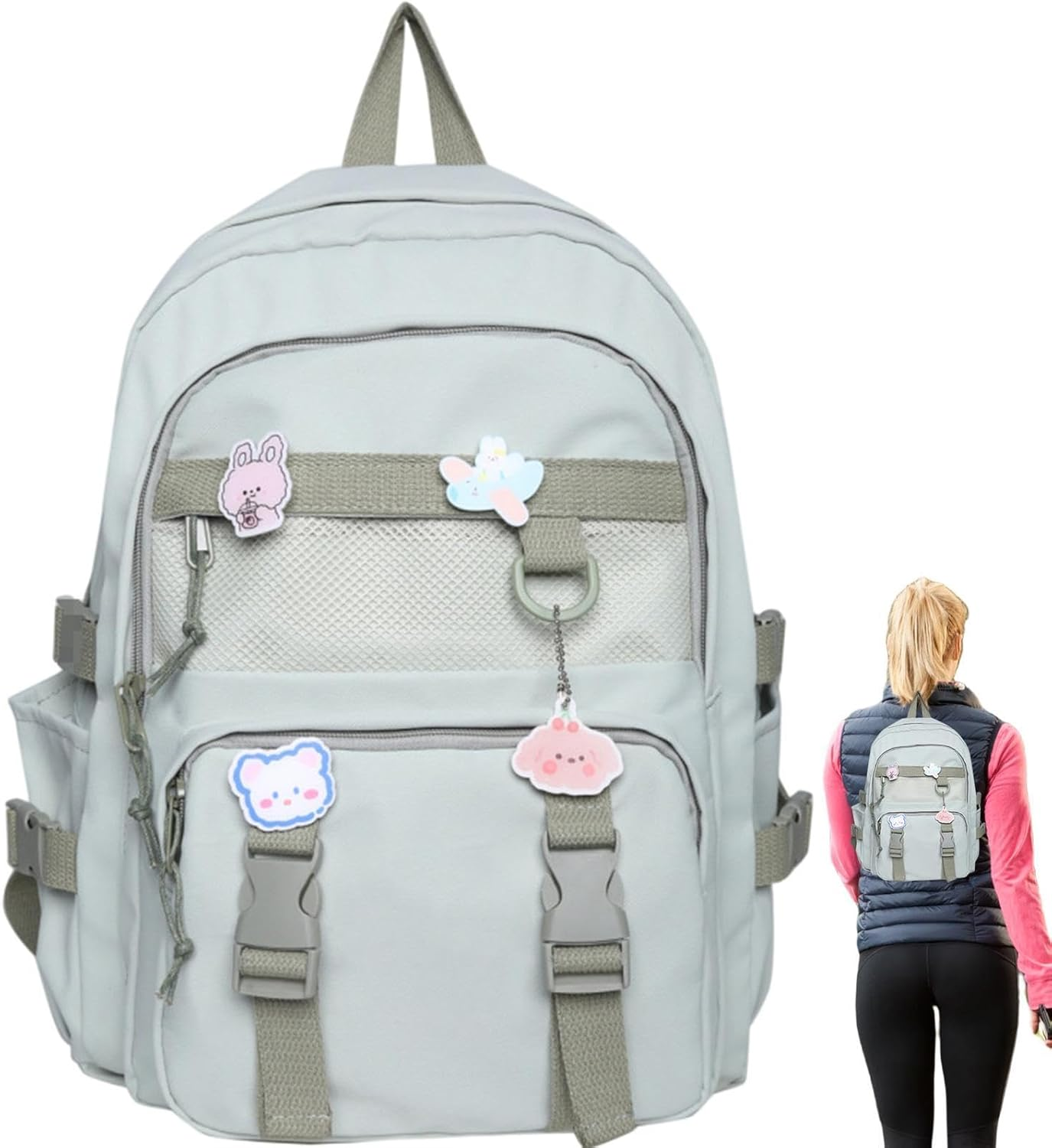Travel Backpack - Casual Daypack College Bookbag | Casual Daypack, College Bookbag for High School College Work Travel Hiking image number 1