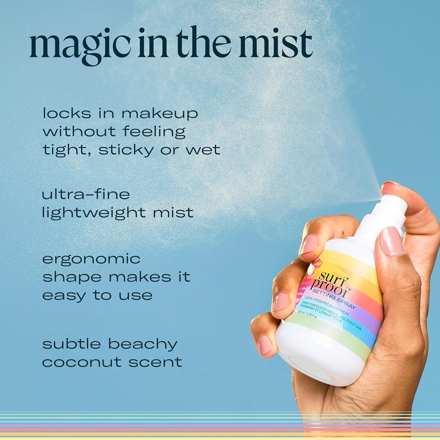 Caliray Surfproof Hydrating Setting Spray with Niacinamide 3.4 Oz / 100 Ml image number 1