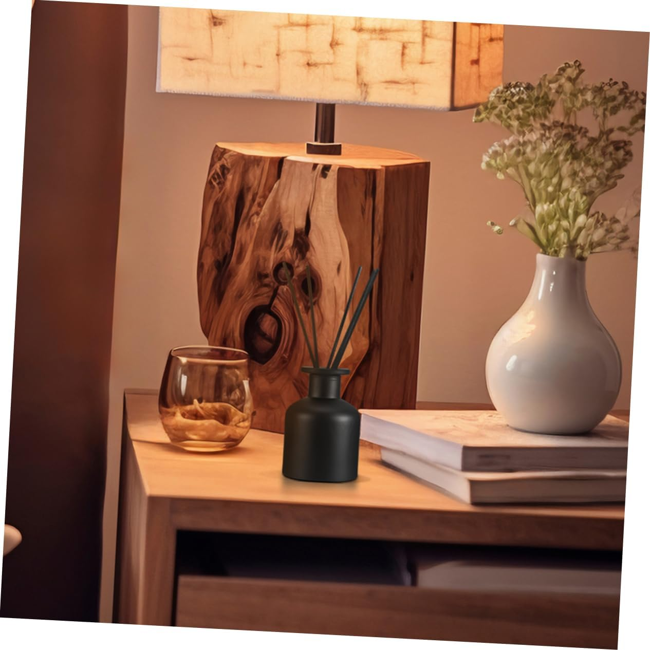 Glass Aromatherapy Diffuser Bottle 150Ml Matte Black Glass Reed Diffuser Container Refillable Essential Oil Jar for Home Fragrance Decoration image number 5