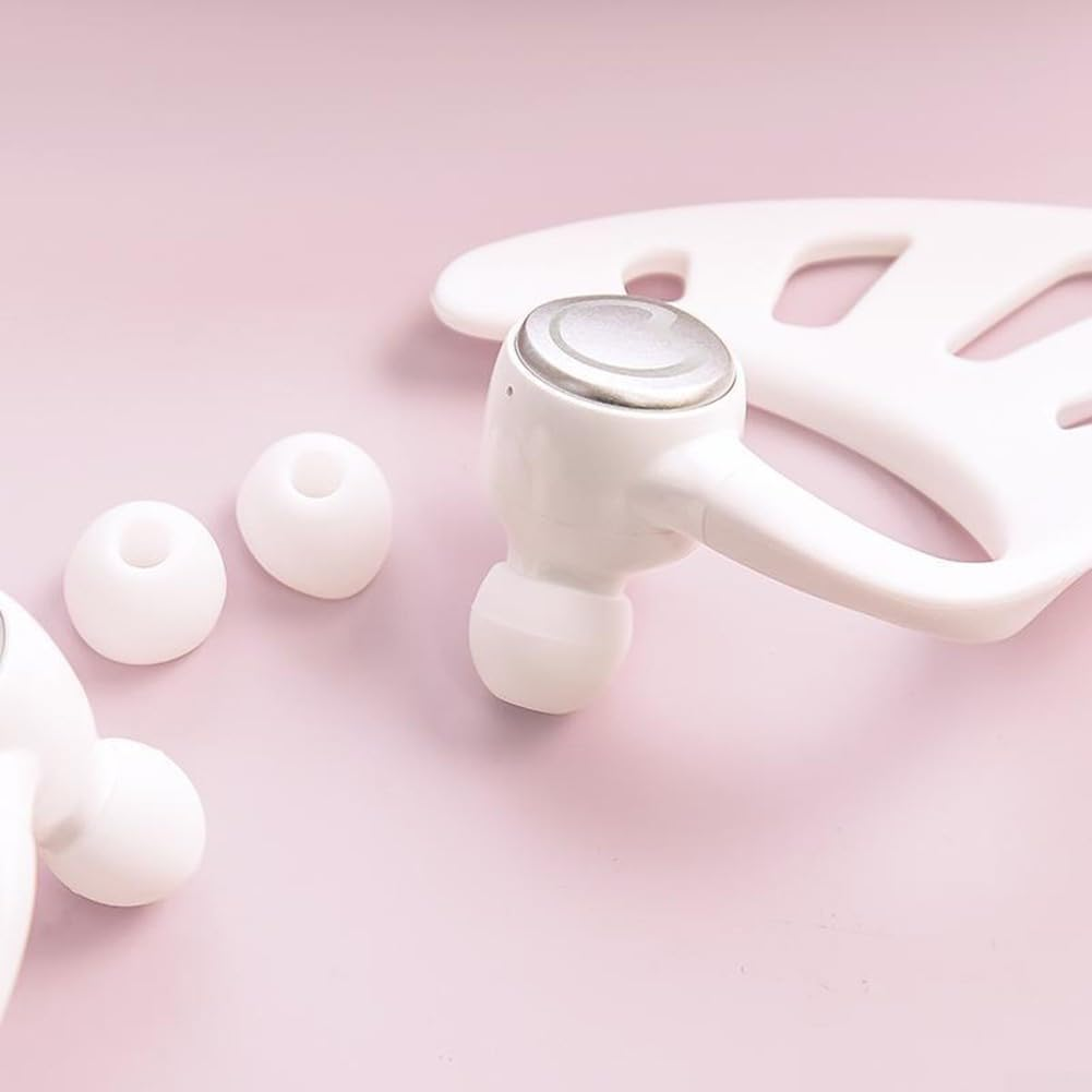 Durashmall Cute Pink Elf Ear Headphones True Wireless Earbuds with LED Light Party Headphones with Lights with Charging Case Multiple Color Options (Blue) image number 3