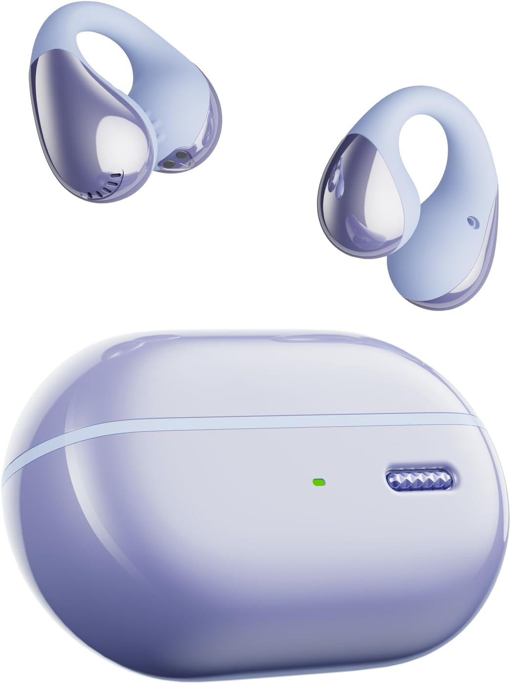 SOUNDPEATS Pearlclip Pro Ear Clip Earbuds, Open-Ear Wireless Earphones Bluetooth 5.4 with Mic, IPX5 Waterproof, Clip on Headphones 24 Hours Playtime, APP Control for Running/Cycling/Fitness (Black)