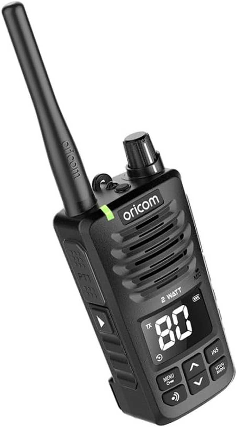Oricom 2 Watt UHF2600-1 Floating IPX7 UHF CB Radio - Instant Replay with up to 6 Mins of Recording, IP67, Floats Flashes Water, Compact, Backlit LCD Display image number 4