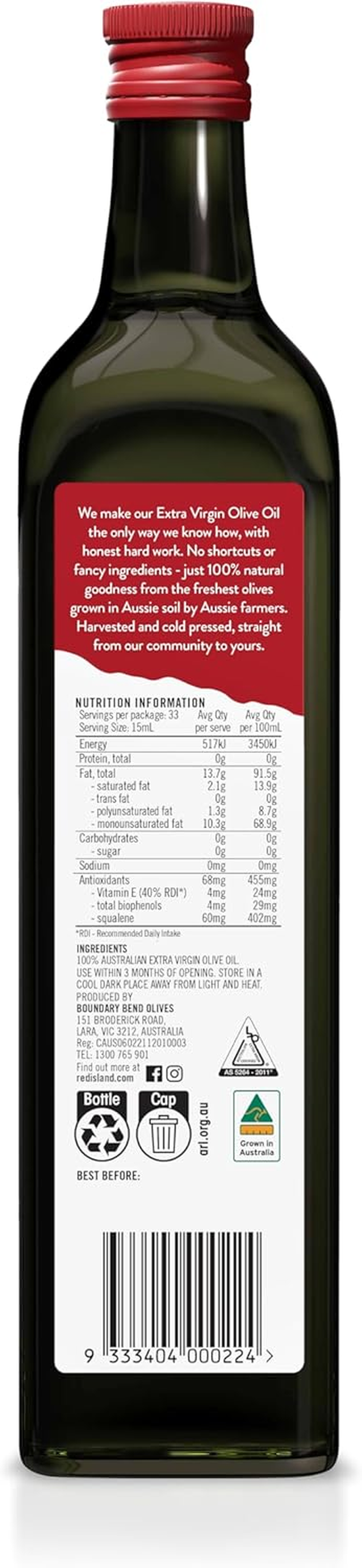 Red Island Extra Virgin Olive Oil 500Ml image number 2