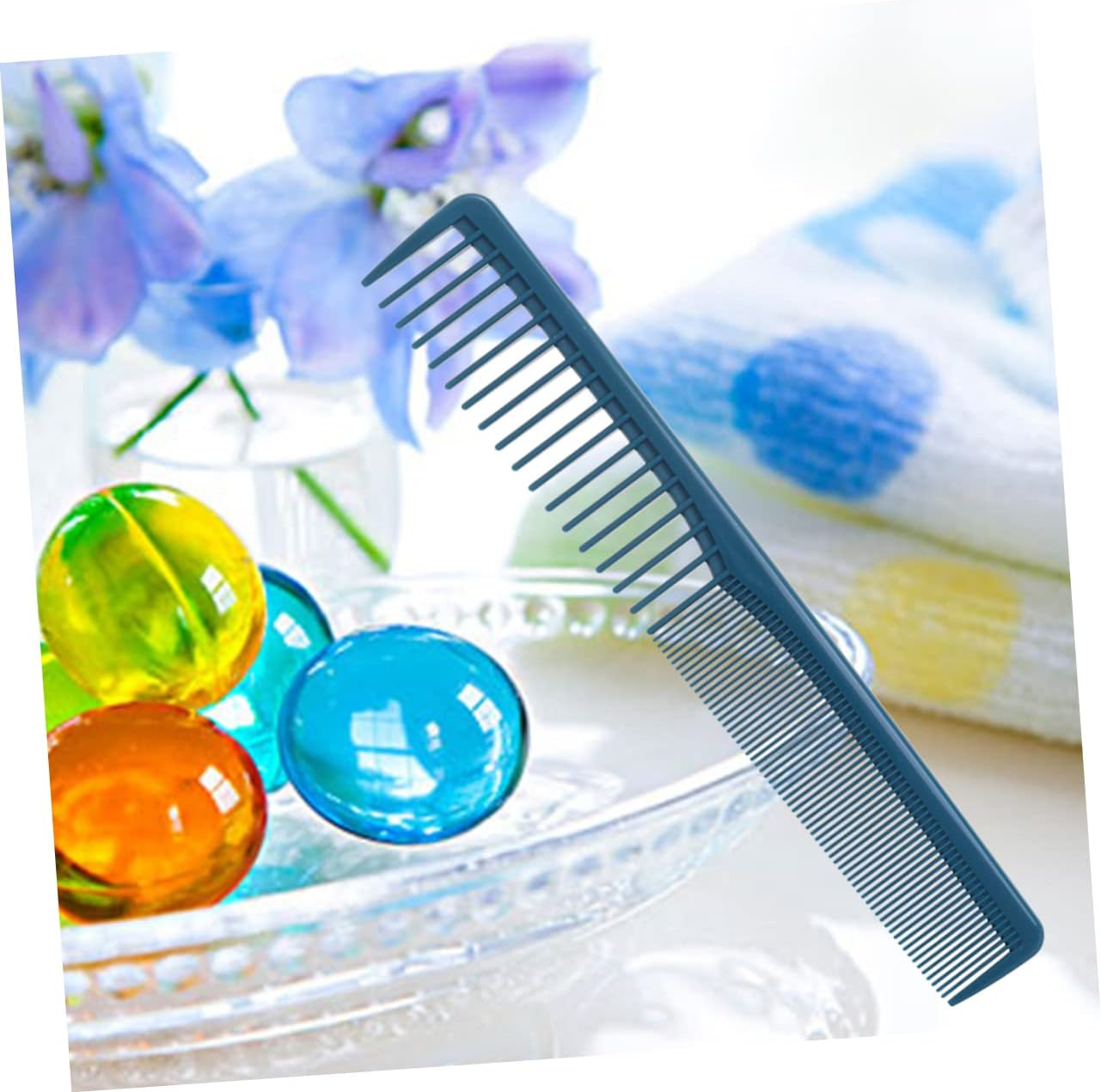 Garneck Professional Hair Cutting Comb, Blue, Made of ABS Antistatic for Thick and Curly Hair, Hairdressers and Salon Stylists image number 3