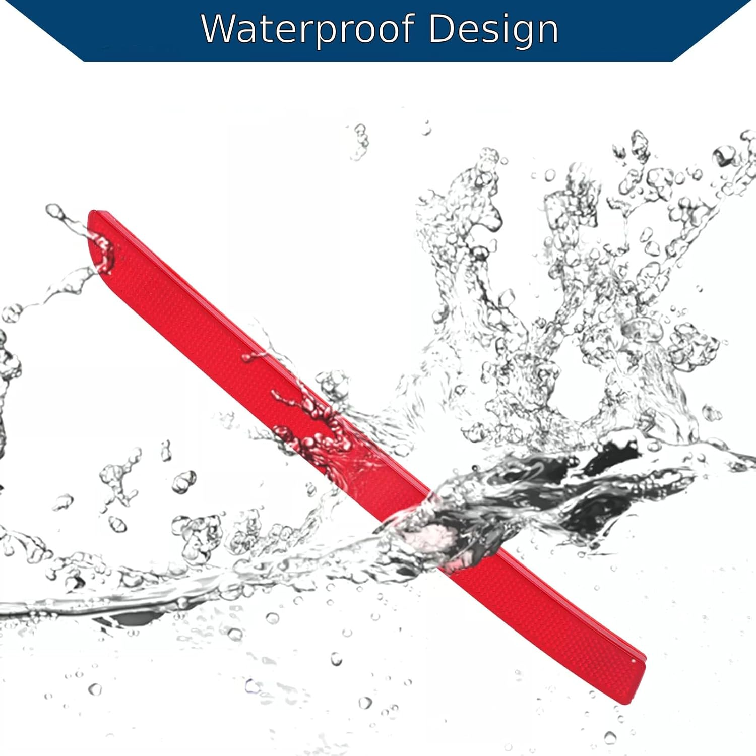 Twowinds Rear Bumper Reflector, Cat Eye Reflector, Red Reflector for Rear Bumper, Right Side Compatible with VW T5 Transporter Multivan Caravelle T6 (2012-2016) 7E0945106A image number 3