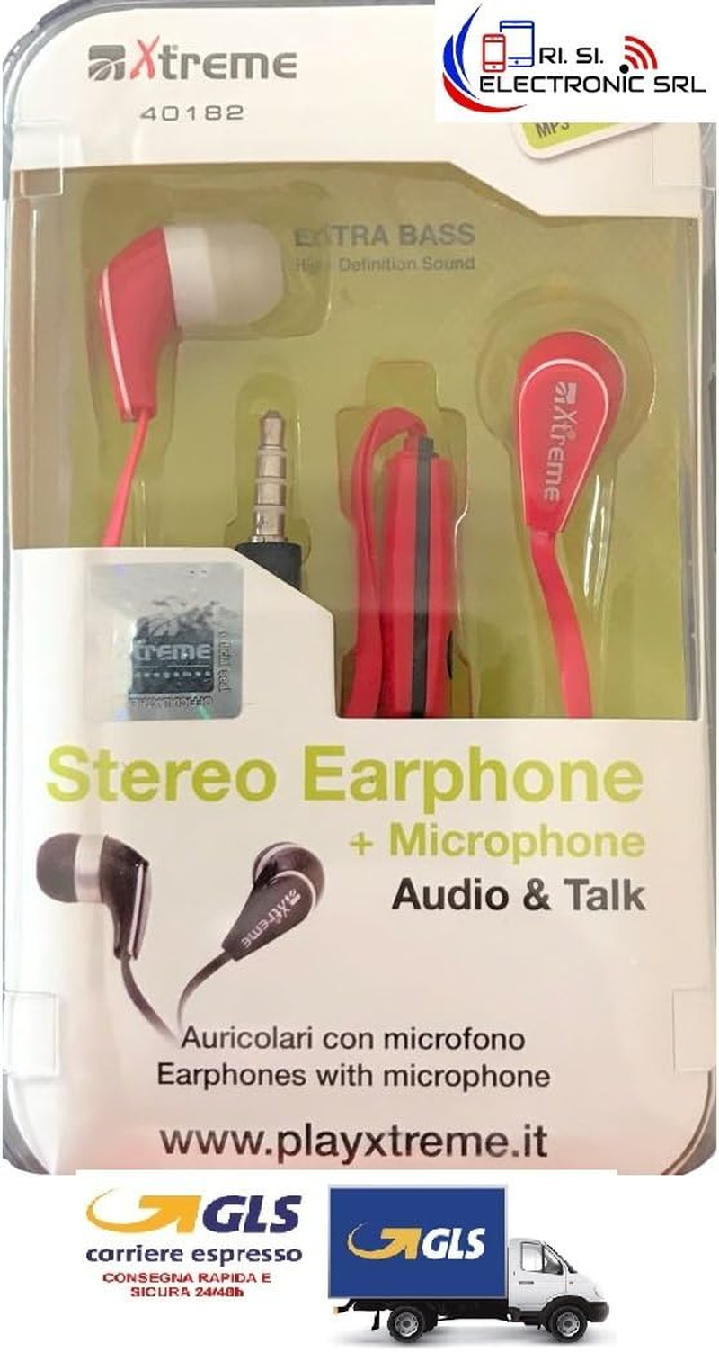 Xtreme Paris Stereo Earphones, Pink