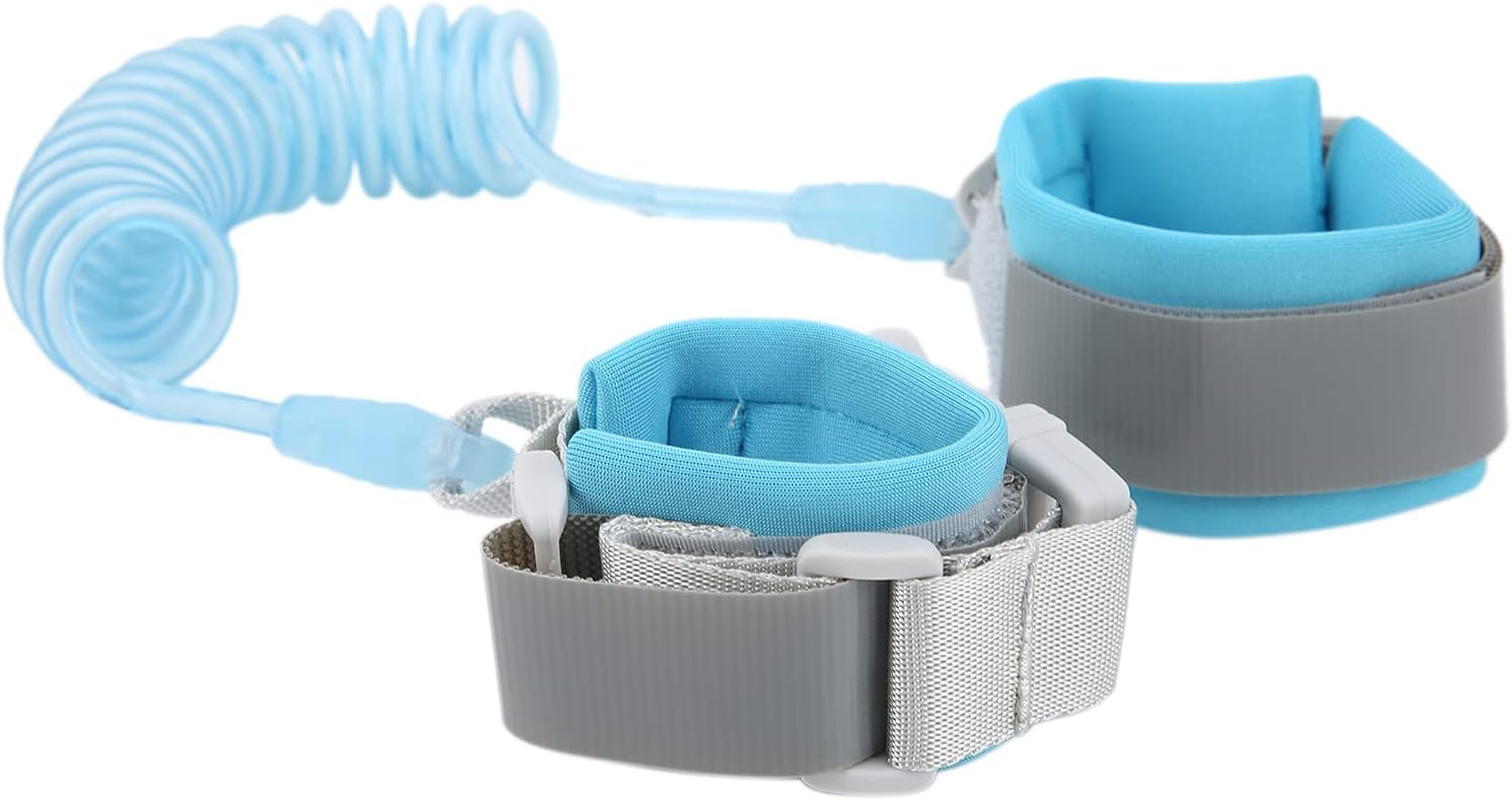Wrist Leash anti Lost Child anti Lost Wrist Leash, 1.5M Children Wrist Link Flexible for Supermarket (Fixed Head Blue 1.5 Meters) image number 4