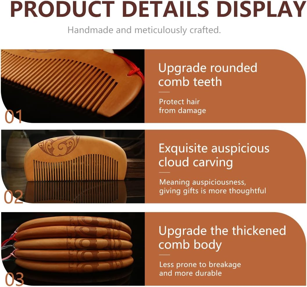 OUDQFCJ Birth Comb against Labor Pain, Wooden Comb, Birth Comb Wood with Affirmation, Labor Gifts for Women, Labor Comb, Birth Comb, Labor and Delivery Utensils for Expectant Mothers image number 5