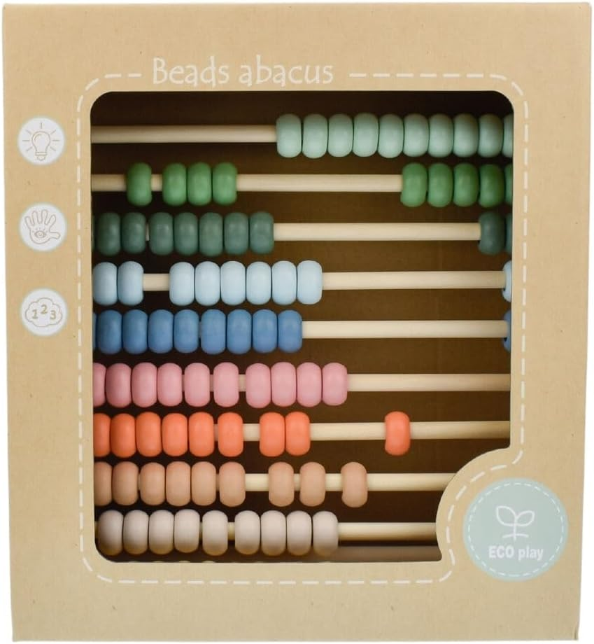 Kaper Kidz - Wooden Abacus 100 Bead | Counting Bead Frame for Babies and Toddlers image number 2