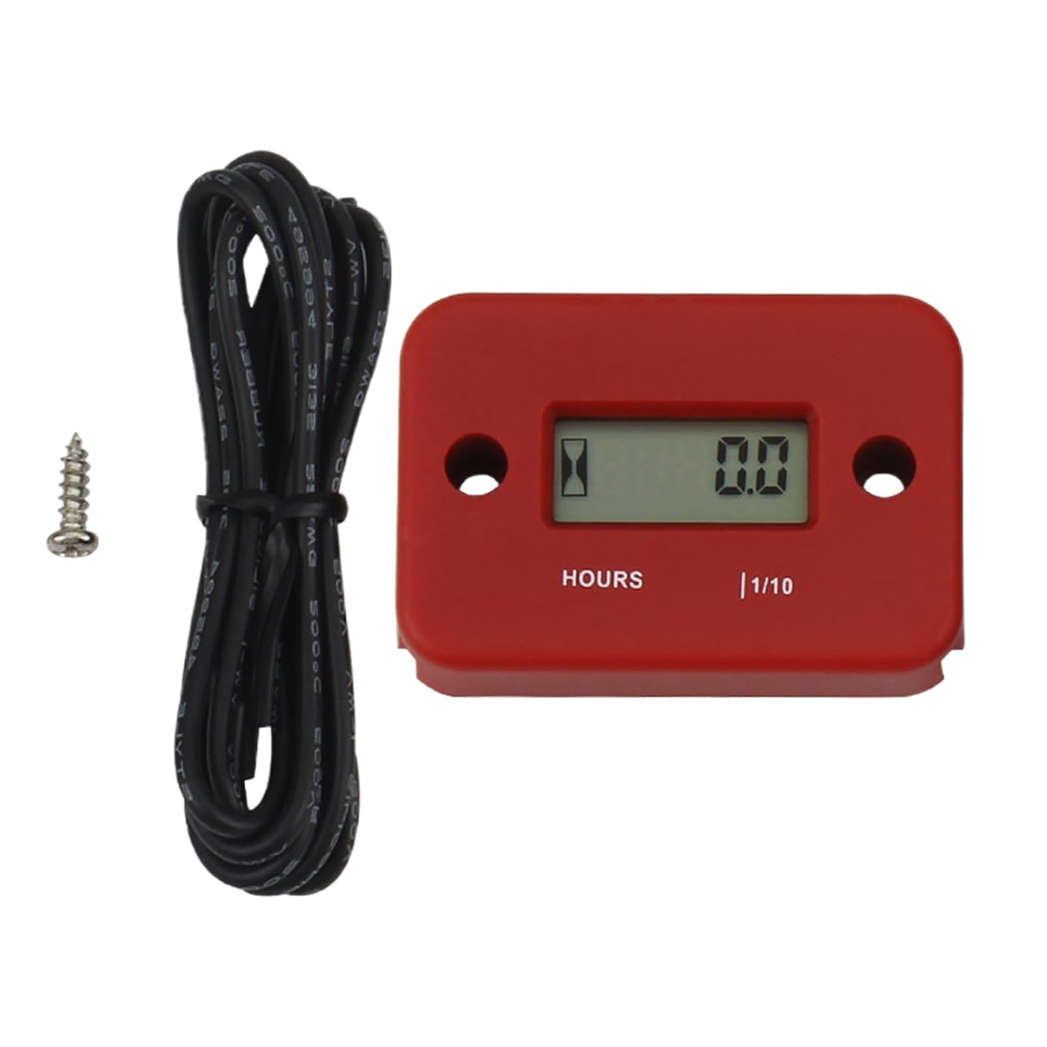 Engine Hour Meter | LCD Timer with Wires - Motorcycle Tach Hour Meter Tachometer,For Lawn Mower Snowmobile Boat Snow Blower Bike Atvs Outboard Motor Generator Pressure Washer