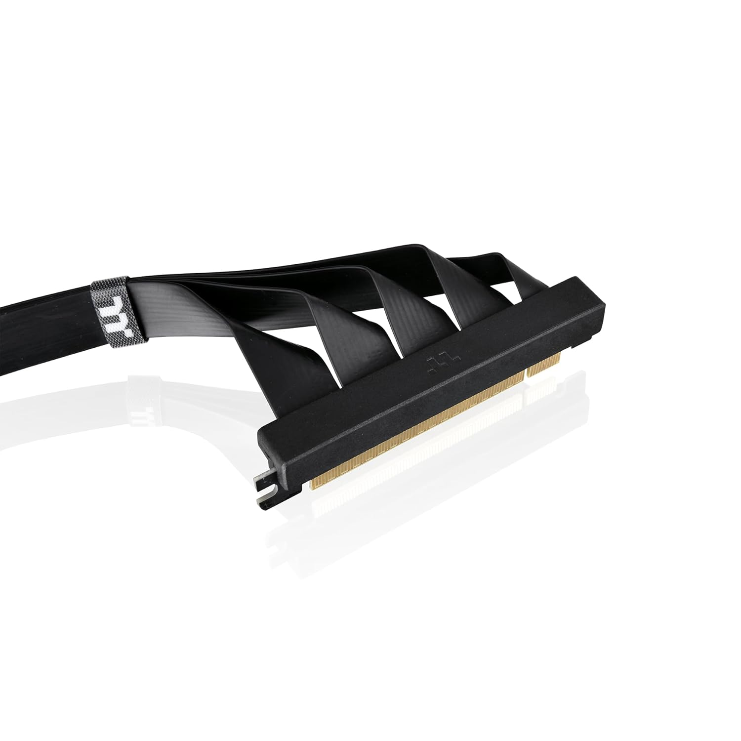 Thermaltake Dual 90 Degree PCI-E 4.0 Riser Cable - 400Mm Black Edition, AC-077-CO1OTN-C1 image number 4