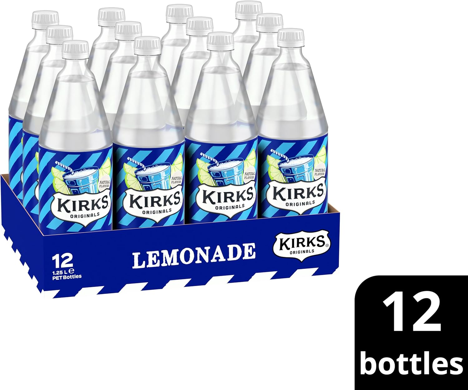 Kirks Lemonade Soft Drink Multipack Bottles 12 X 1.25L image number 6